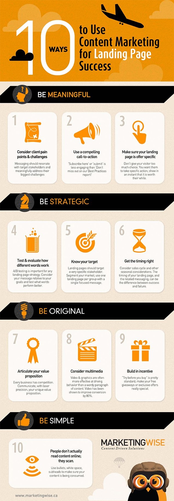 10 Landing Page Content Tips to Convert More Website Visitors [Infographic]