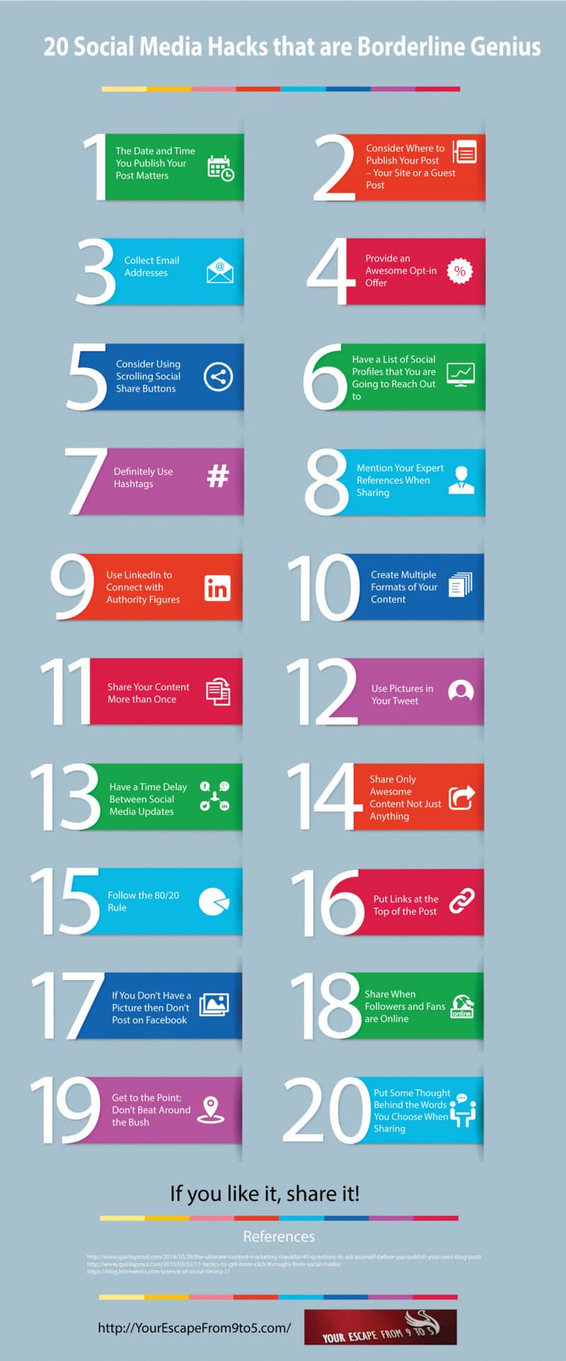20 Quick Social Media Hacks That Are Borderline Genuis [Infographic]