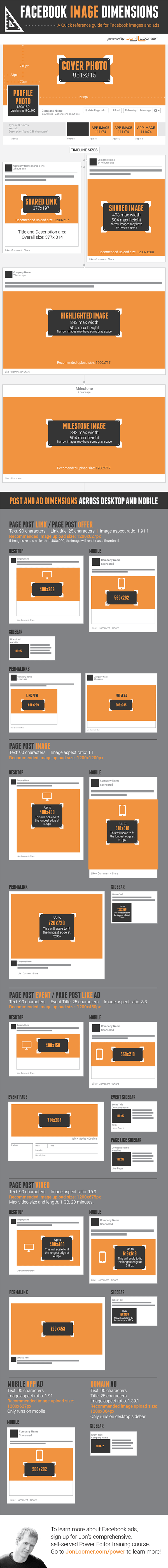 Create the Perfect Facebook Page With This Image Dimension Cheat Sheet
