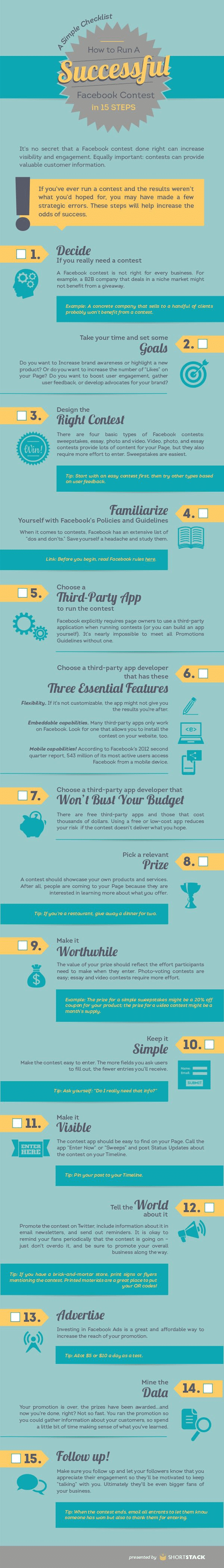15 Steps for a Successful Facebook Contest