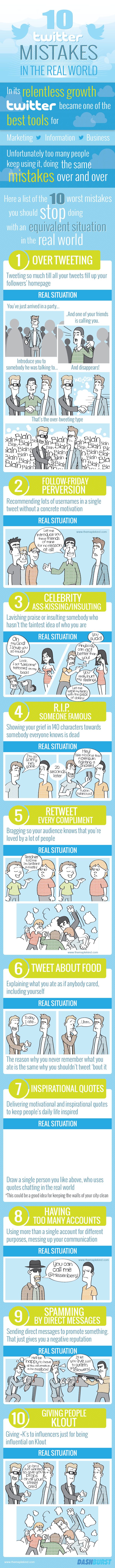 10 Twitter Mistakes You Also Make in Real Life