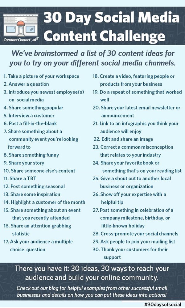 30 Spectacular Ideas for Social Media Content Your Followers Will Love