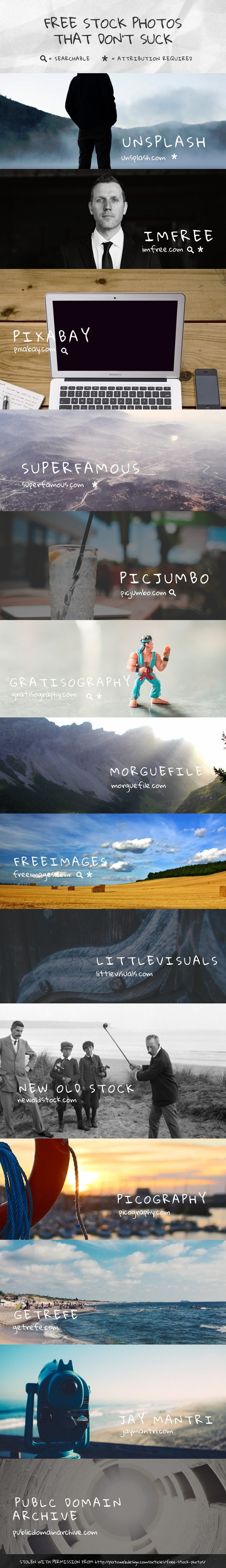 14 Websites You Can Find FREE Stock Photos That Don’t Suck