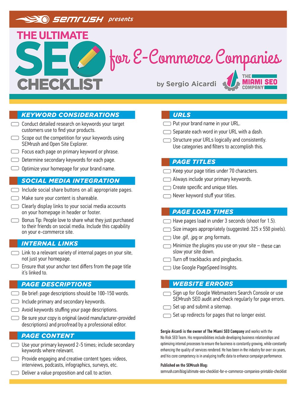 Own an Online Shop The Ultimate SEO Checklist for Ecommerce Websites