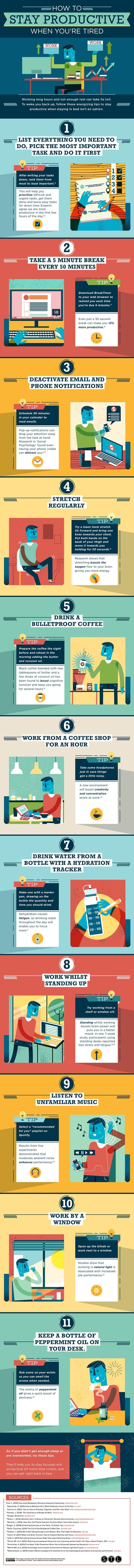 Tips for Entrepreneurs 11 Ways to Stay Productive When You’re Tired