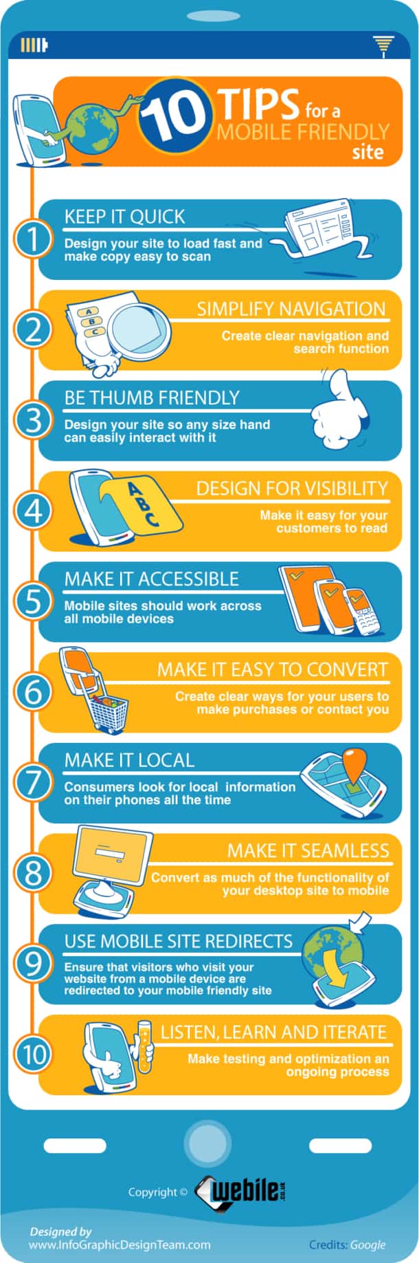 10 Tips for a Mobile Friendly Website - Infographic