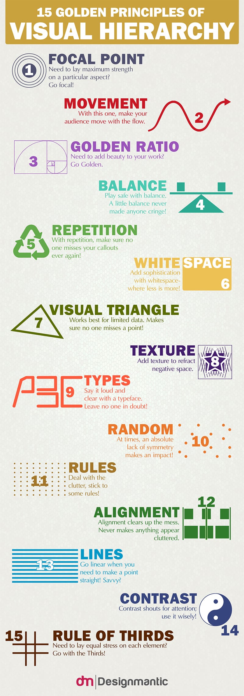 15 Golden Principles You Should Follow to Create Amazing Visual Content [Infographic]