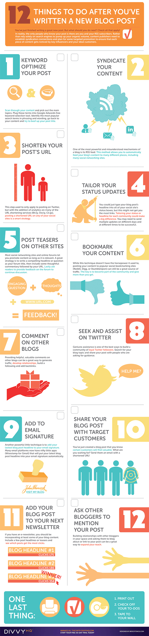 12 Things You Must Do After You’ve Written a New Blog Post