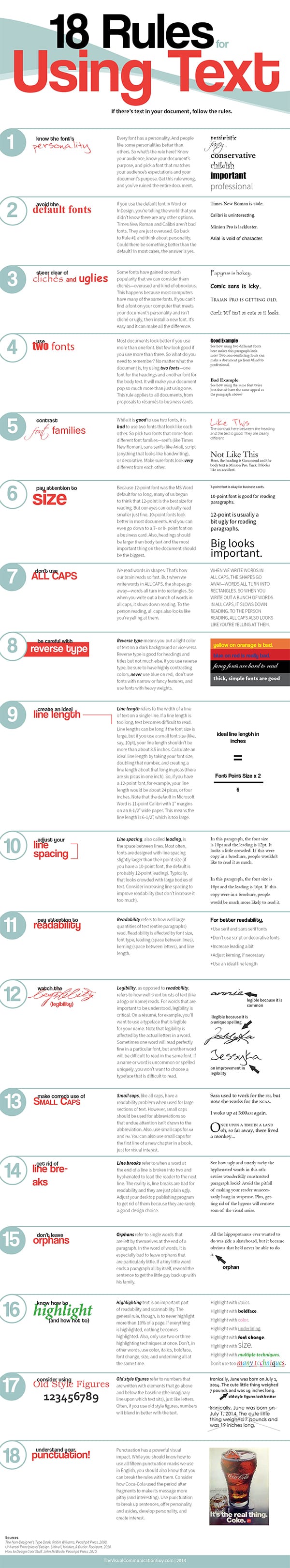 18 Rules You Must Follow to Ensure You Use Text Correctly on Your Website