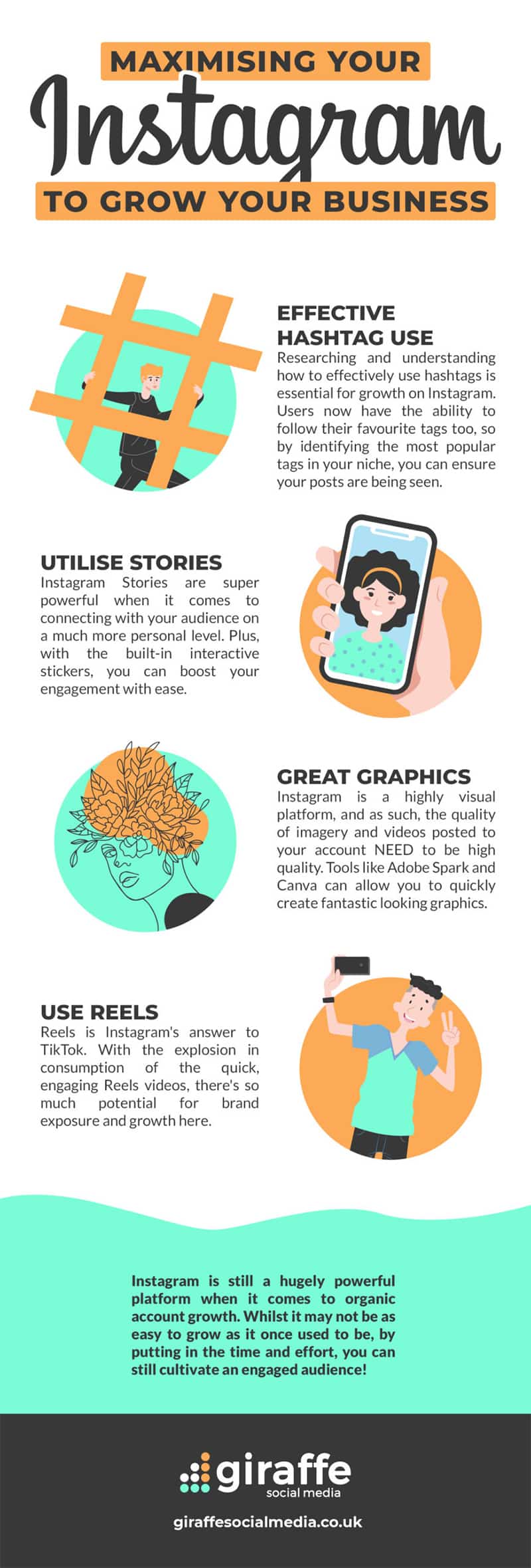 4 Tips to Maximise Your Instagram & Grow Your Small Business [Infographic]