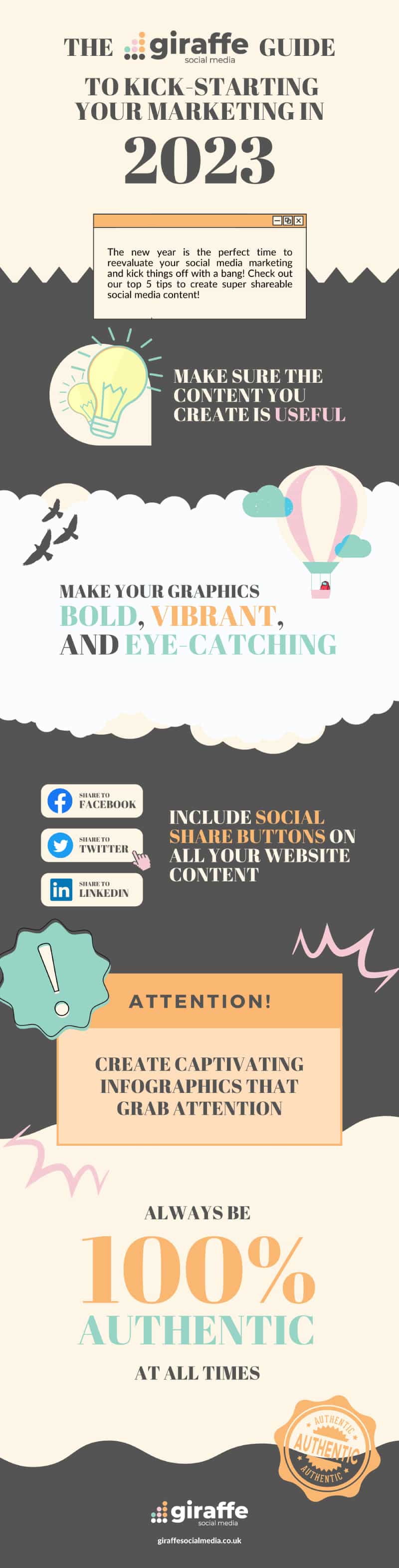 5 Quick & Simple Tips to Kick-Start Your Social Media Strategy in 2023 [Infographic]