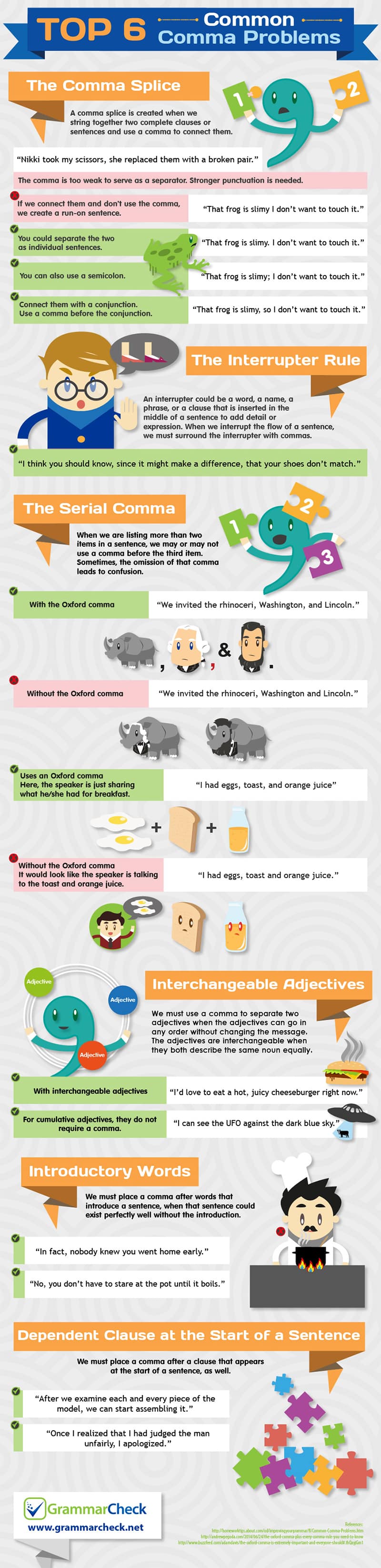 6 Common Comma Problems Ruining Your Website & Blog Copywriting [Infographic]