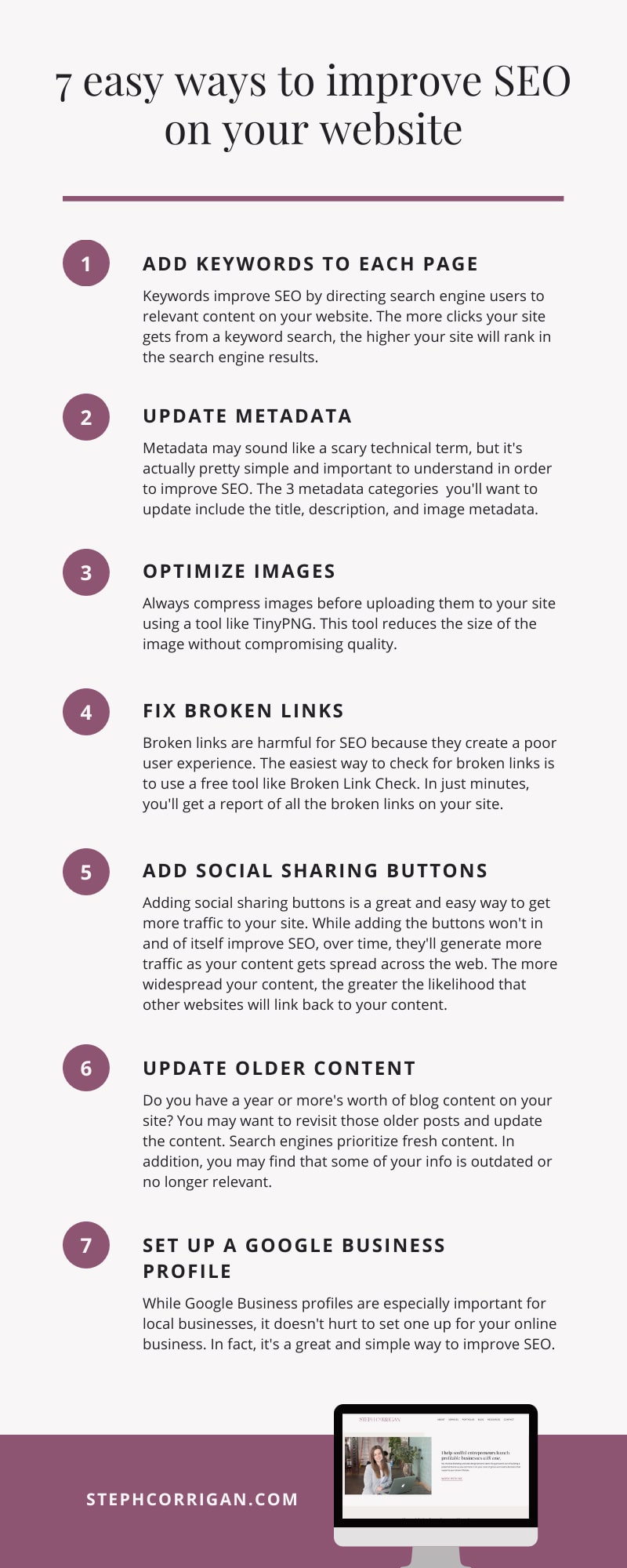 7 Easy Ways to Improve SEO on Your Website & Achieve Almost Instant Results Infographic]