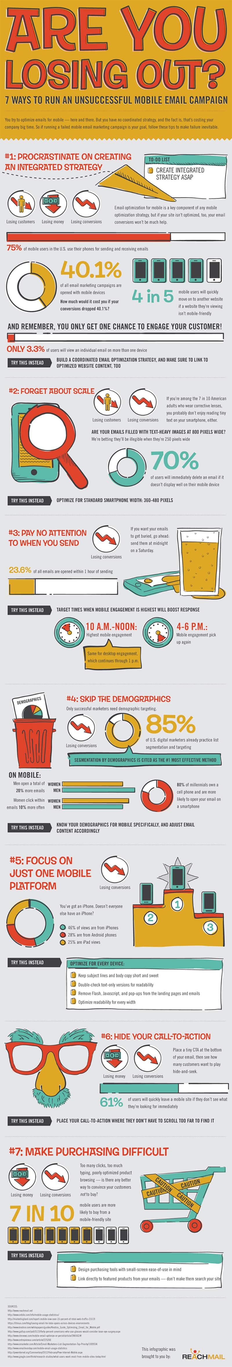 7 Email Marketing Mistakes Killing Your Mobile Conversion Rate [Infographic]