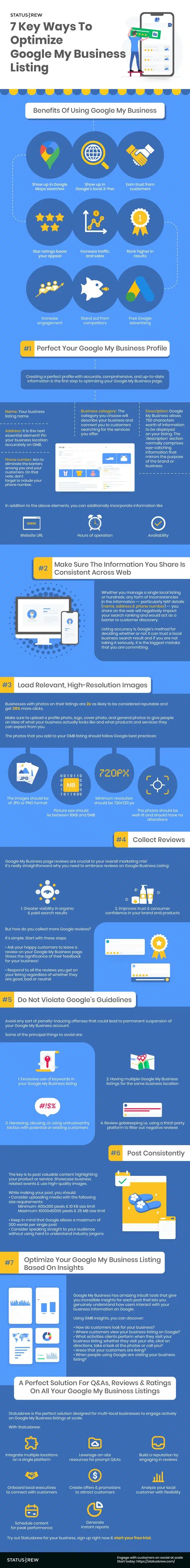 7 Key Ways to Optimise Your Google Business Listing [Infographic]