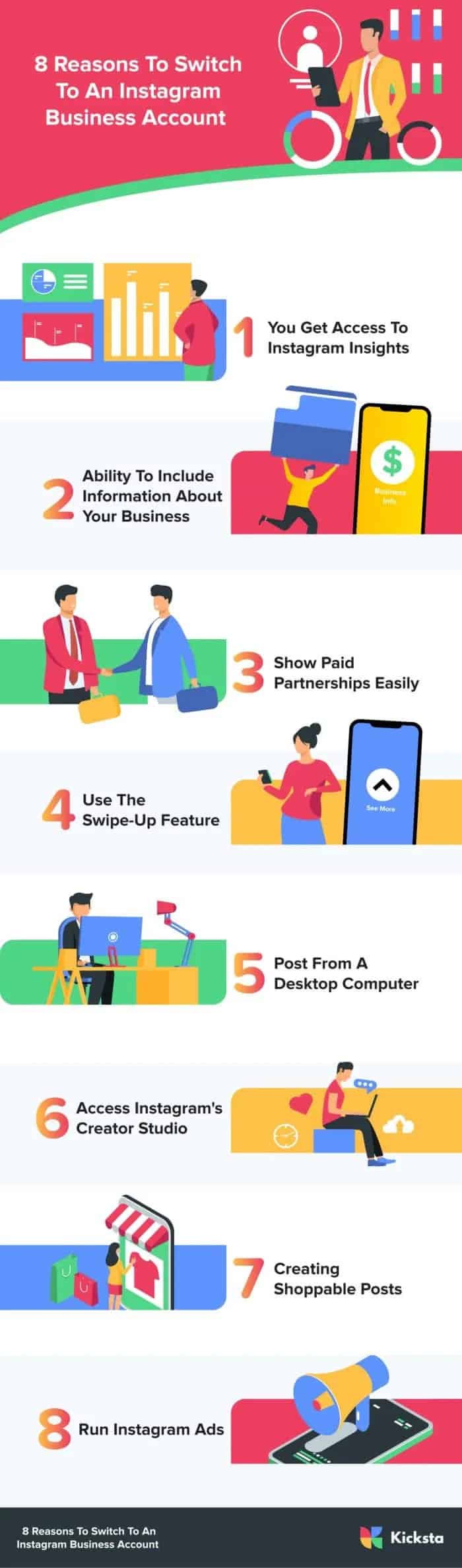 8 Reasons to Switch to an Instagram Business Account [Infographic]