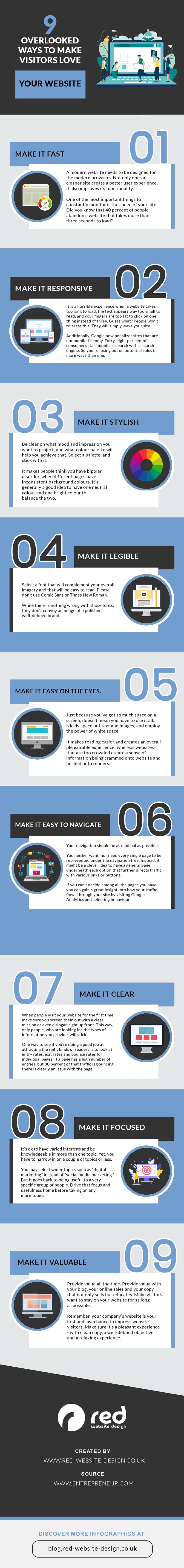 9 Often Overlooked Ways to Make Visitors & Google Love Your Website [Infographic]