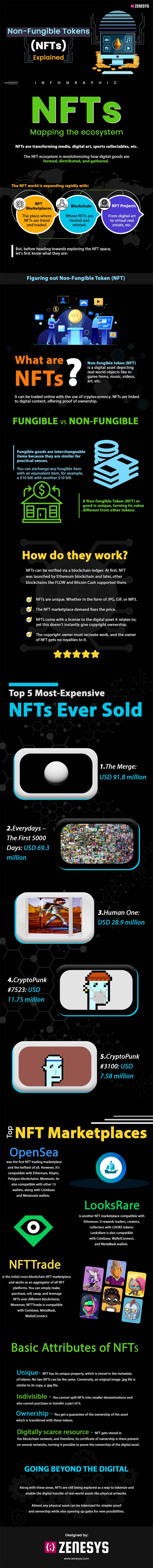 A Beginners Guide to Non-Fungible Tokens (NFTs) [Infographic]