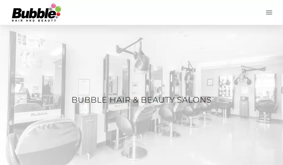 Bubble Hair & Beauty – Web design for a chain of hair and beauty salons in Liverpool Bubble Hair & Beauty - Web design for a chain of hair and beauty salons in Liverpool