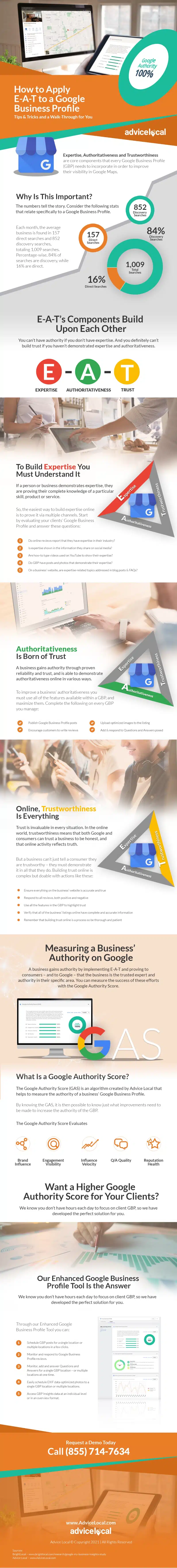 How to Apply E-A-T to a Google Business Profile to Improve Your Visibility in Maps [Infographic]
