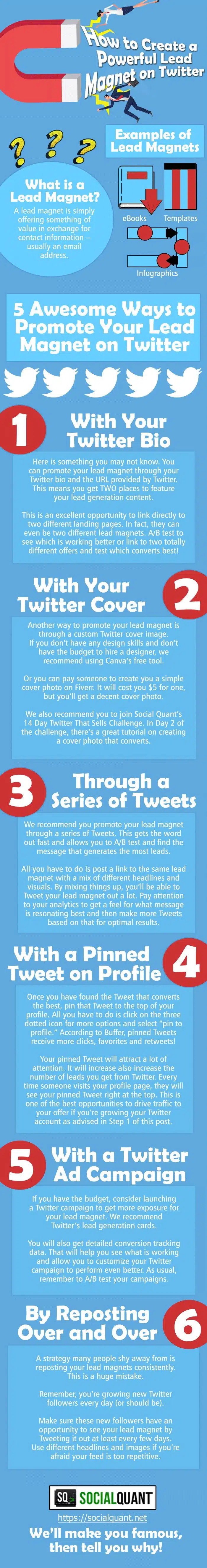 How to Create & Promote a Powerful Lead Magnet on Twitter [Infographic]