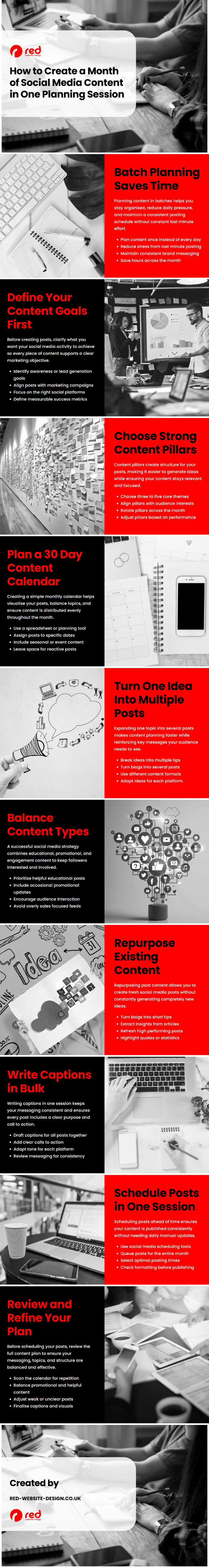 How to Create a Month of Social Media Content in One Planning Session