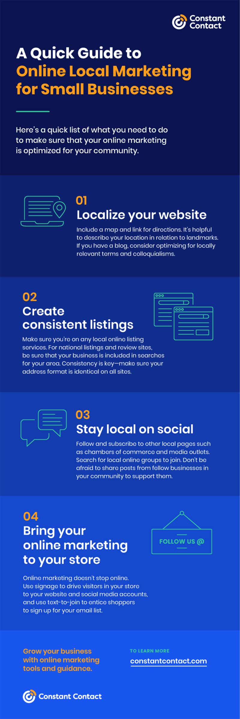 Local Online Marketing: 4 Tips to Optimise Your Website & Social Media [Infographic]