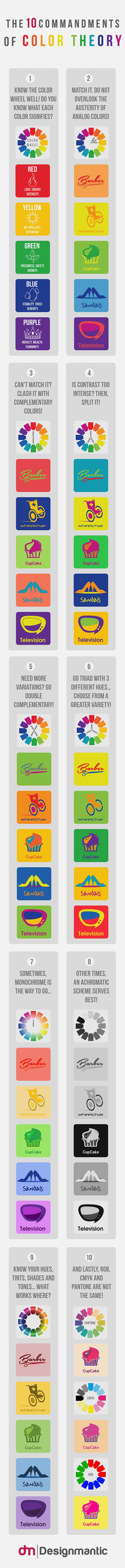 The 10 Laws of Colour Theory You Should Apply to Your Branding [Infographic]