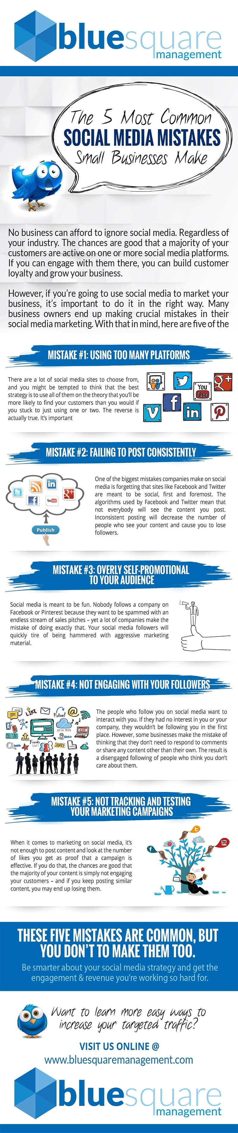 The 5 Most Common Social Media Mistakes Small Businesses Make [Infographic]