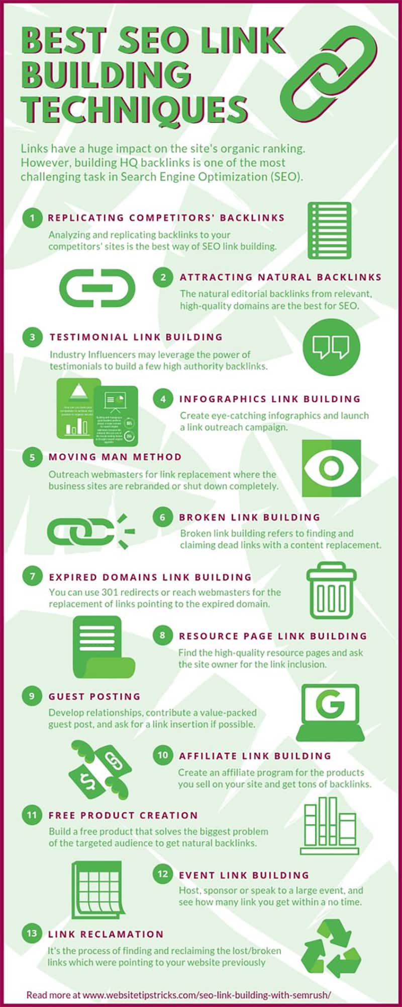 The Best SEO Link Building Techniques: 13 Ways to Rank Higher on Google [Infographic]