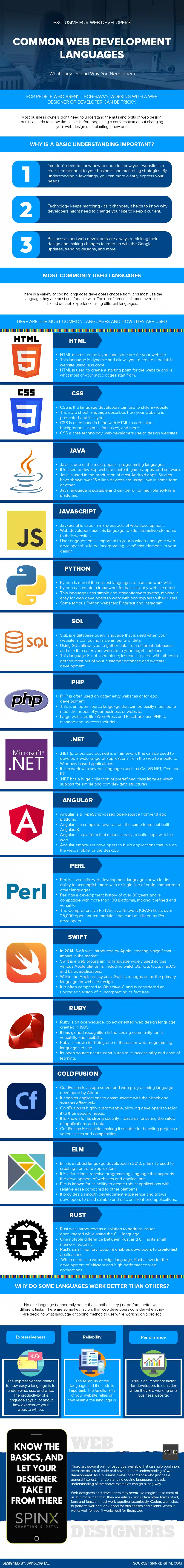 The Ultimate Guide to Web Development Languages & How They Are Used [Infographic]